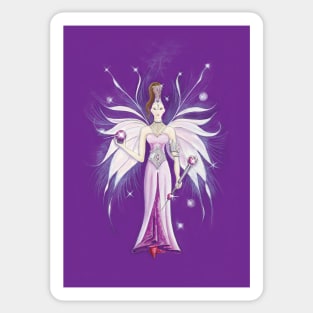 Angel Yasmine - Reiki Fortune Angel - Illustration by Benita Jayne Sticker